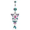 The Albatross Butterfly Navel Ring - Dangling Belly Ring. Navel Rings Australia.