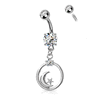 Alla Luna Belly Button Dangle