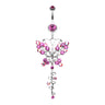 Papilio Butterfly Journey Belly Bar - Dangling Belly Ring. Navel Rings Australia.