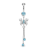 Pieris Rapae Butterfly Belly Dangle