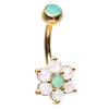 Astrid's 14K Gold Tantalising Bloom Belly Ring