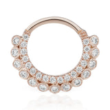 Apsara Diamond Clicker by Maria Tash in Rose Gold - Earring. Navel Rings Australia.
