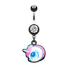 Baby Unicorn Belly Dangle - Dangling Belly Ring. Navel Rings Australia.