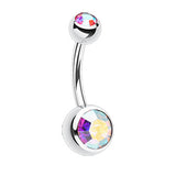 Classique Gem Bananabell Belly Bars - Basic Curved Barbell. Navel Rings Australia.