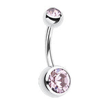 Classique Gem Bananabell Belly Bars - Basic Curved Barbell. Navel Rings Australia.