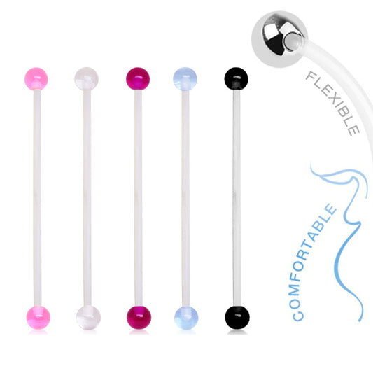 Mumma's Ultra Long Pastel Preggy Belly Bar - Maternity Belly Ring. Navel Rings Australia.