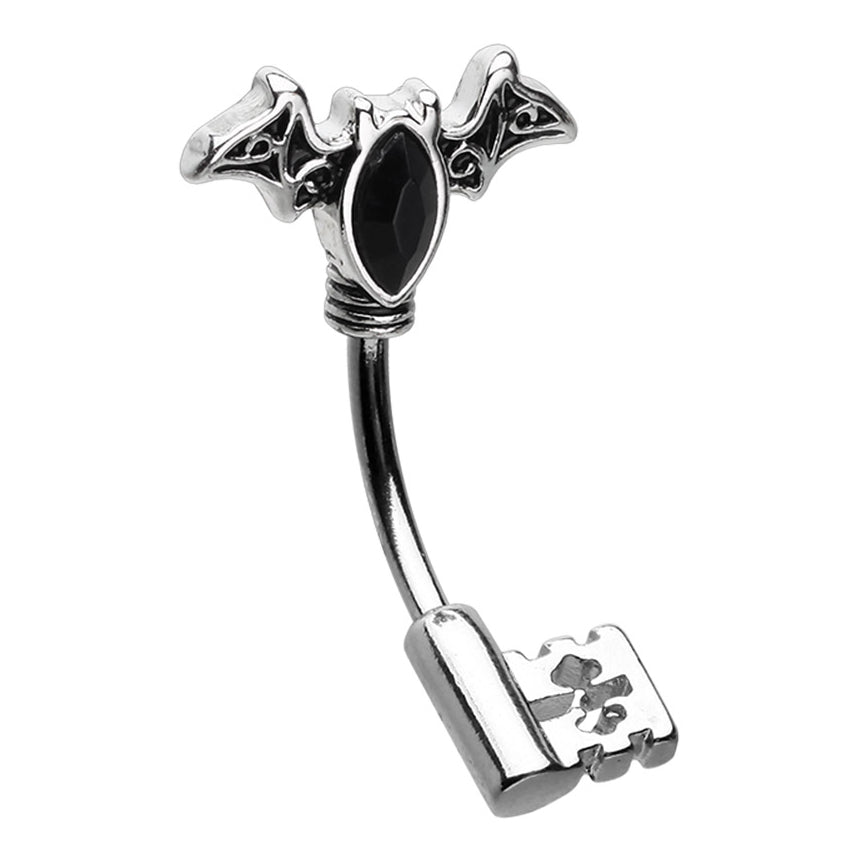 Bat Out of Hell Belly Bar - Split Spinal Belly Bar. Navel Rings Australia.