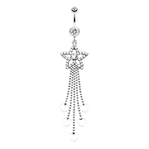 Star Struck Belly Chandelier - Dangling Belly Ring. Navel Rings Australia.