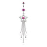 Star Struck Belly Chandelier - Dangling Belly Ring. Navel Rings Australia.