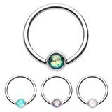 Classique Opal Captive Belly Rings - Captive Belly Ring. Navel Rings Australia.