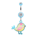 Cute Tweety Bird Belly Rings