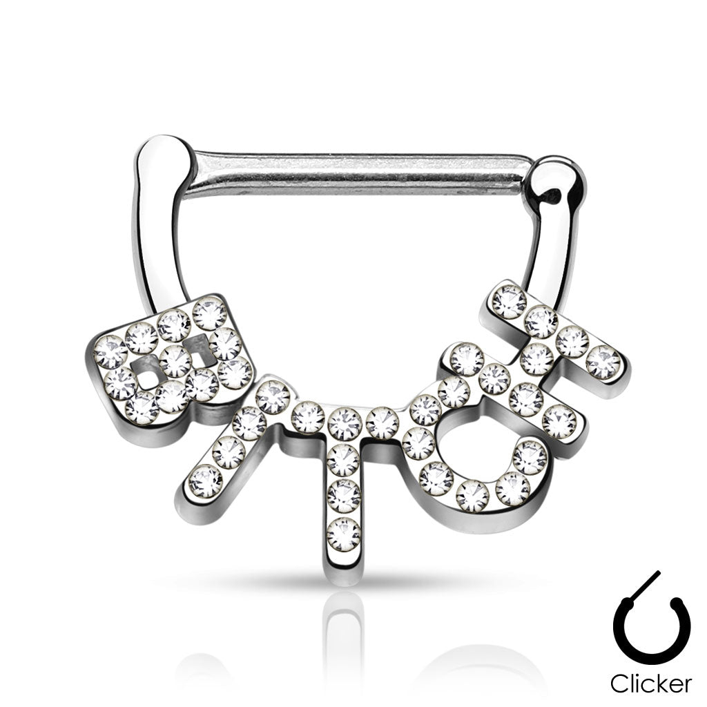 BITCH Nipple Clicker - Nipple Ring. Navel Rings Australia.