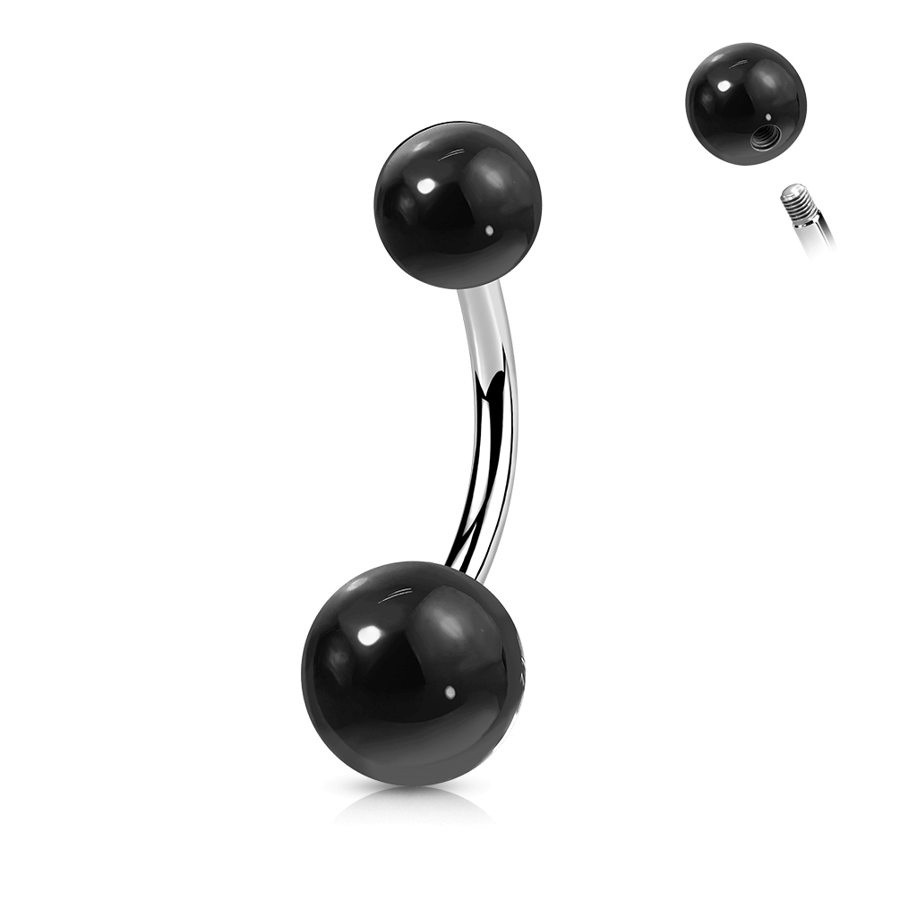 Natural Stone Belly Button Bars