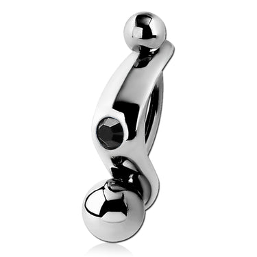 Classic Gem Belly Shield - Orbital and Shield. Navel Rings Australia.