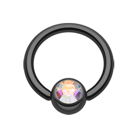 Blackline Titanium Captive Bead Belly Rings - Captive Belly Ring. Navel Rings Australia.