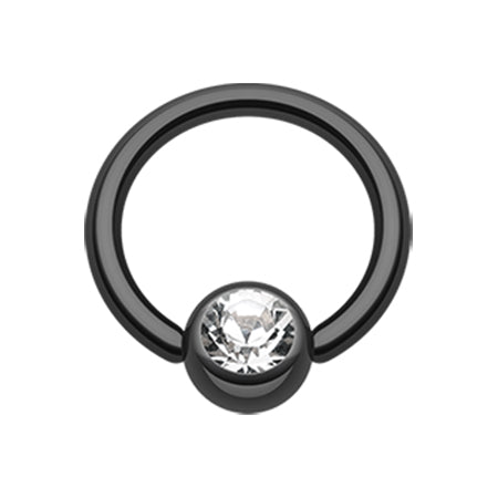 Blackline Titanium Captive Bead Belly Rings - Captive Belly Ring. Navel Rings Australia.