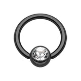 Blackline Titanium Captive Bead Belly Rings - Captive Belly Ring. Navel Rings Australia.
