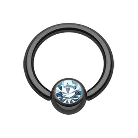Blackline Titanium Captive Bead Belly Rings - Captive Belly Ring. Navel Rings Australia.