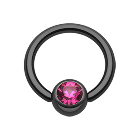 Blackline Titanium Captive Bead Belly Rings - Captive Belly Ring. Navel Rings Australia.