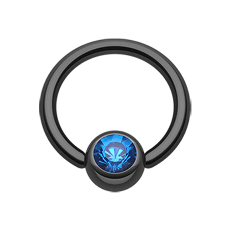 Blackline Titanium Captive Bead Belly Rings - Captive Belly Ring. Navel Rings Australia.