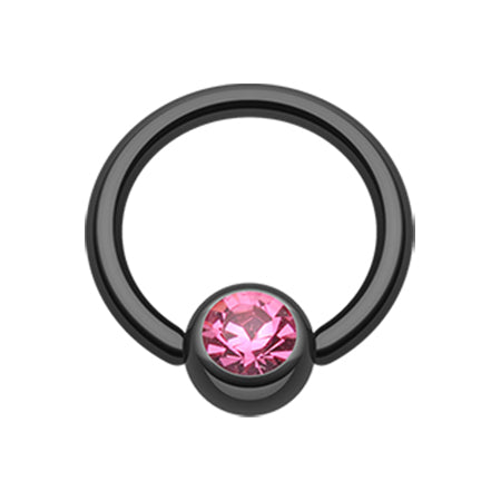 Blackline Titanium Captive Bead Belly Rings - Captive Belly Ring. Navel Rings Australia.