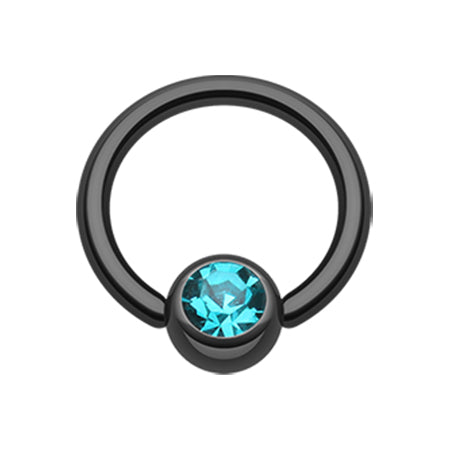 Blackline Titanium Captive Bead Belly Rings - Captive Belly Ring. Navel Rings Australia.
