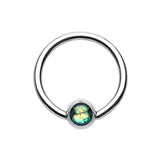 Classique Opal Captive Belly Rings - Captive Belly Ring. Navel Rings Australia.