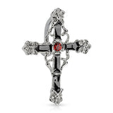 Archaic Goth Cross Belly Ring - Reverse Top Down Belly Ring. Navel Rings Australia.