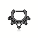 Midnight Lavada Lace Septum Clicker