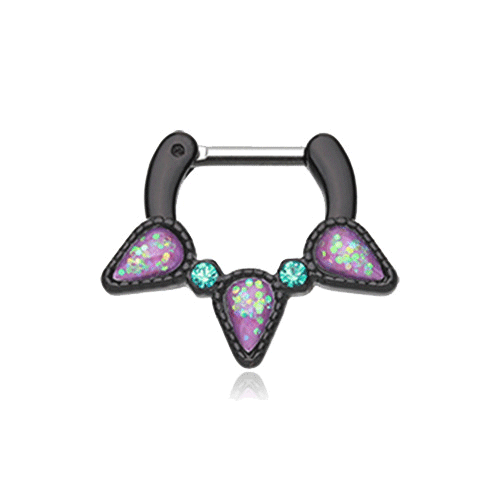 Nevada Opal Trident Septum Ring