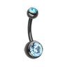 Midnight Candy Classique Belly Bars - Basic Curved Barbell. Navel Rings Australia.