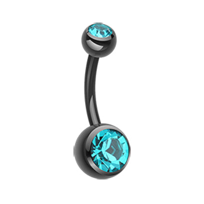 Midnight Candy Classique Belly Bars - Basic Curved Barbell. Navel Rings Australia.