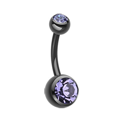 Midnight Candy Classique Belly Bars - Basic Curved Barbell. Navel Rings Australia.