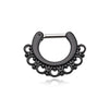 Tribus Septum Clicker in Black Titanium