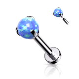 Mystic Opal Internally Threaded Body Jewellery. Labret, Monroe, Tragus and Cartilage Earrings.