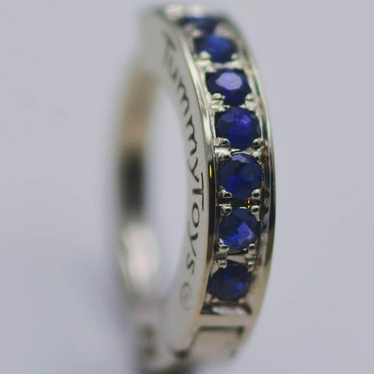 TummyToys® Blue Paved Charm Slave - TummyToys® Patented Clasp. Navel Rings Australia.