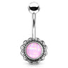 Boêmio Illumination Belly Bar - Fixed (non-dangle) Belly Bar. Navel Rings Australia.