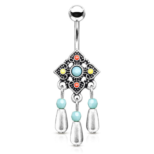 Indie City Belly Dangle - Dangling Belly Ring. Navel Rings Australia.