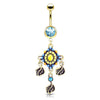 Indie Dream Reverie Belly Dangle with Gold Plating