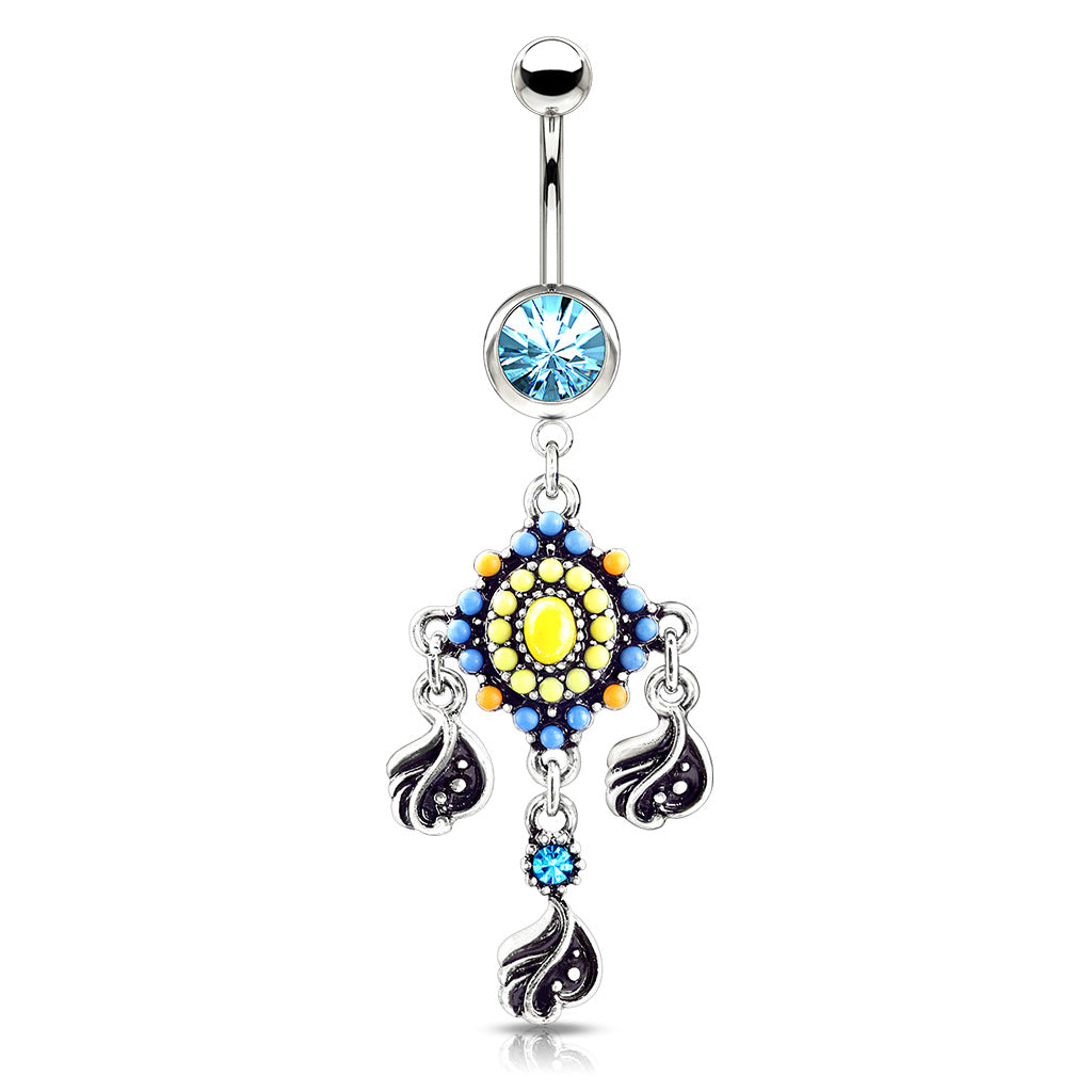 Indie Dream Reverie Belly Dangle - Dangling Belly Ring. Navel Rings Australia.