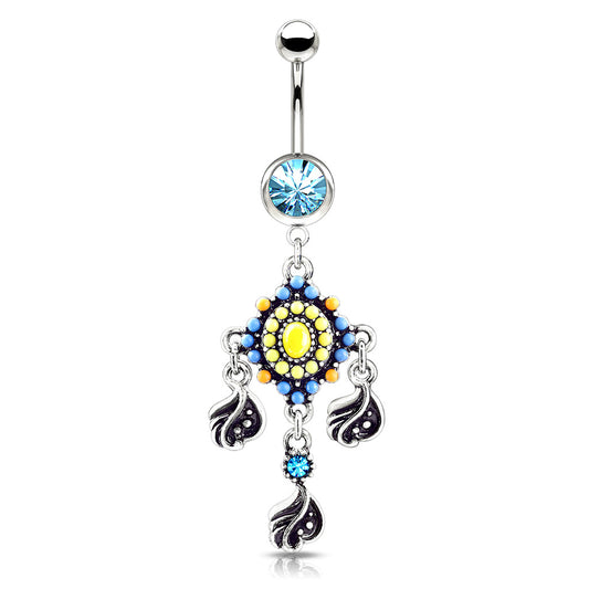 Indie Dream Reverie Belly Dangle - Dangling Belly Ring. Navel Rings Australia.