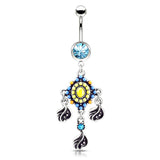 Indie Dream Reverie Belly Dangle - Dangling Belly Ring. Navel Rings Australia.