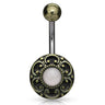 My Bali Boheme Belly Bar - Fixed (non-dangle) Belly Bar. Navel Rings Australia.