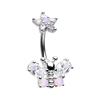 Flora Butterfly Belly Ring