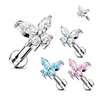 Bilpa Butterfly Body Jewellery. Labret, Monroe, Tragus and Cartilage Earrings.