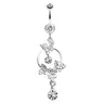 The Butterfly Circuit Navel Ring - Dangling Belly Ring. Navel Rings Australia.