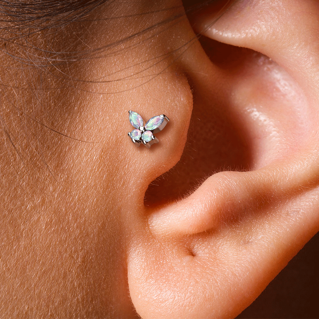 Rose gold hot sale tragus earring