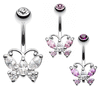 Classic Petite Butterfly Belly Ring