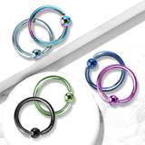 Classic Titanium Captive Bead Belly Rings - Captive Belly Ring. Navel Rings Australia.