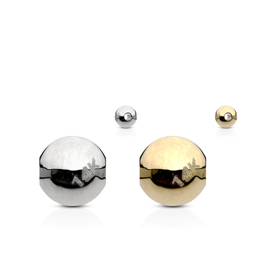 14K Gold Captive Bead Belly Ring Replacement Balls - No Gems - Replacement Ball. Navel Rings Australia.